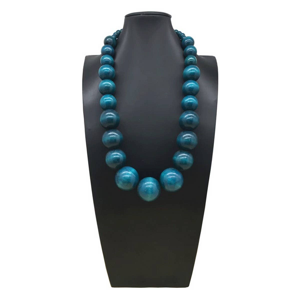 BOHEMIAN COLORFUL ROUND WOODEN BEADS NECKLACE_CWMM4866