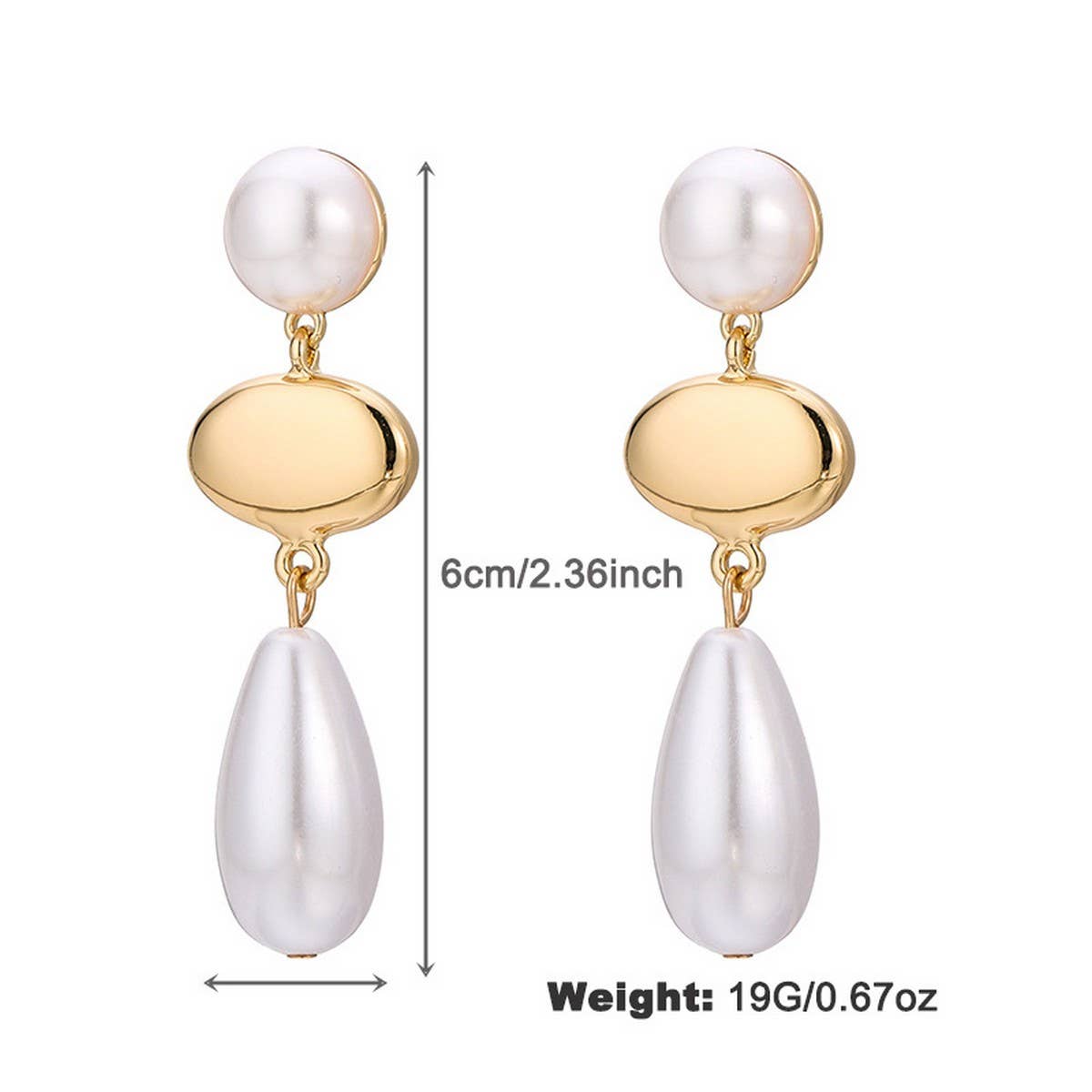 FASHIONABLE PEARL IRREGULAR NECKLACE JEWELRY SET_CWAJE2839