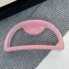 Daily Cut Out Half Round Acetate Hair Claw Clips_Cwaha0860