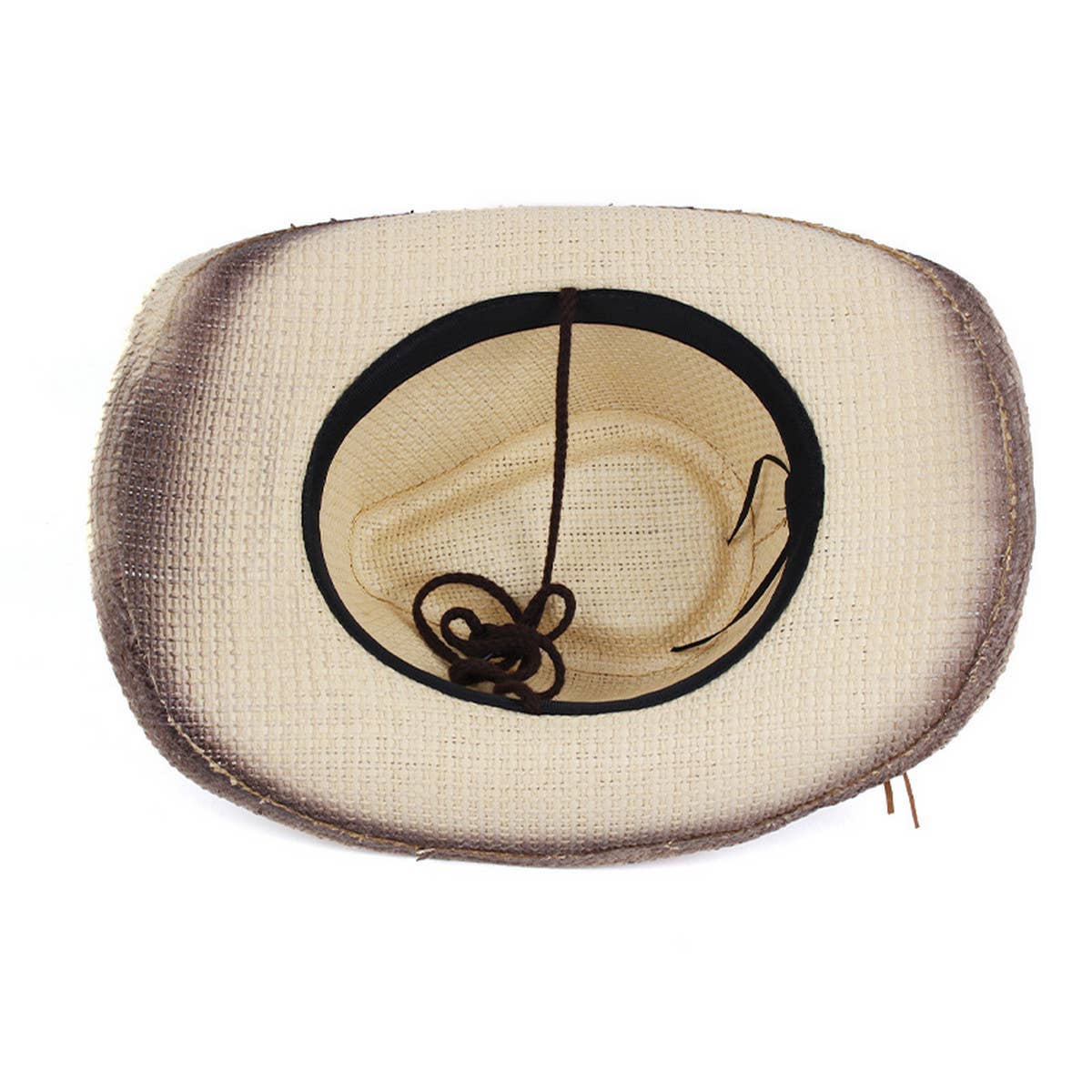 RETRO SUN PROTECTION WESTERN COWBOY STRAW HAT_CWAH1196