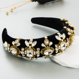 NEW GLASS DIAMOND HIGH HEAD SPONGE HEADBAND_CWAHA2121