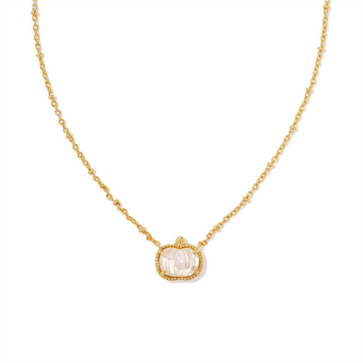 New Personalized Pumpkin Texture Necklace_Cwmm3792