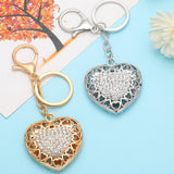 HEART SHAPED DIAMOND KEYCHAIN SPARKLES WITH LIGHT_CWAJE0950