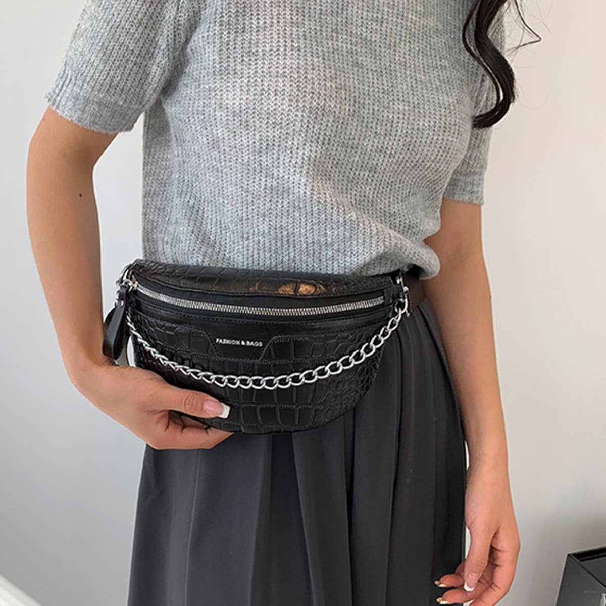 Women Leisure Sports Chest Bag Shoulder Bag_Cwab0996