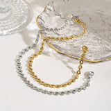 18K GOLD HOLLOW HEART CHAIN BRACELET FOR HER_CWAJE4645