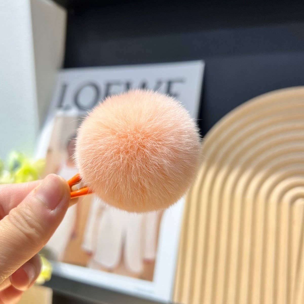 COLORFUL POM POM BANGS CUTE MINI HAIR CLIP_CWAHA3303