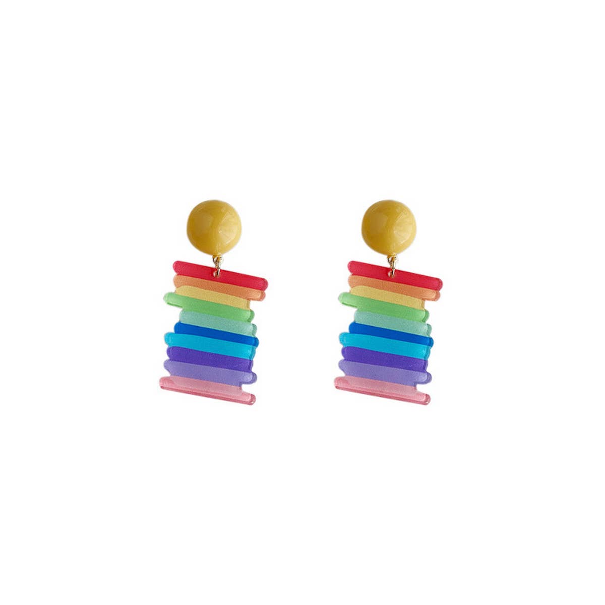CUTE DESIGN INTERESTING COLORFUL STUD EARRINGS_CWAJE1626