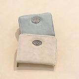 Minimalist Crackle Bifold Wallet With Zipper_Cwab06218