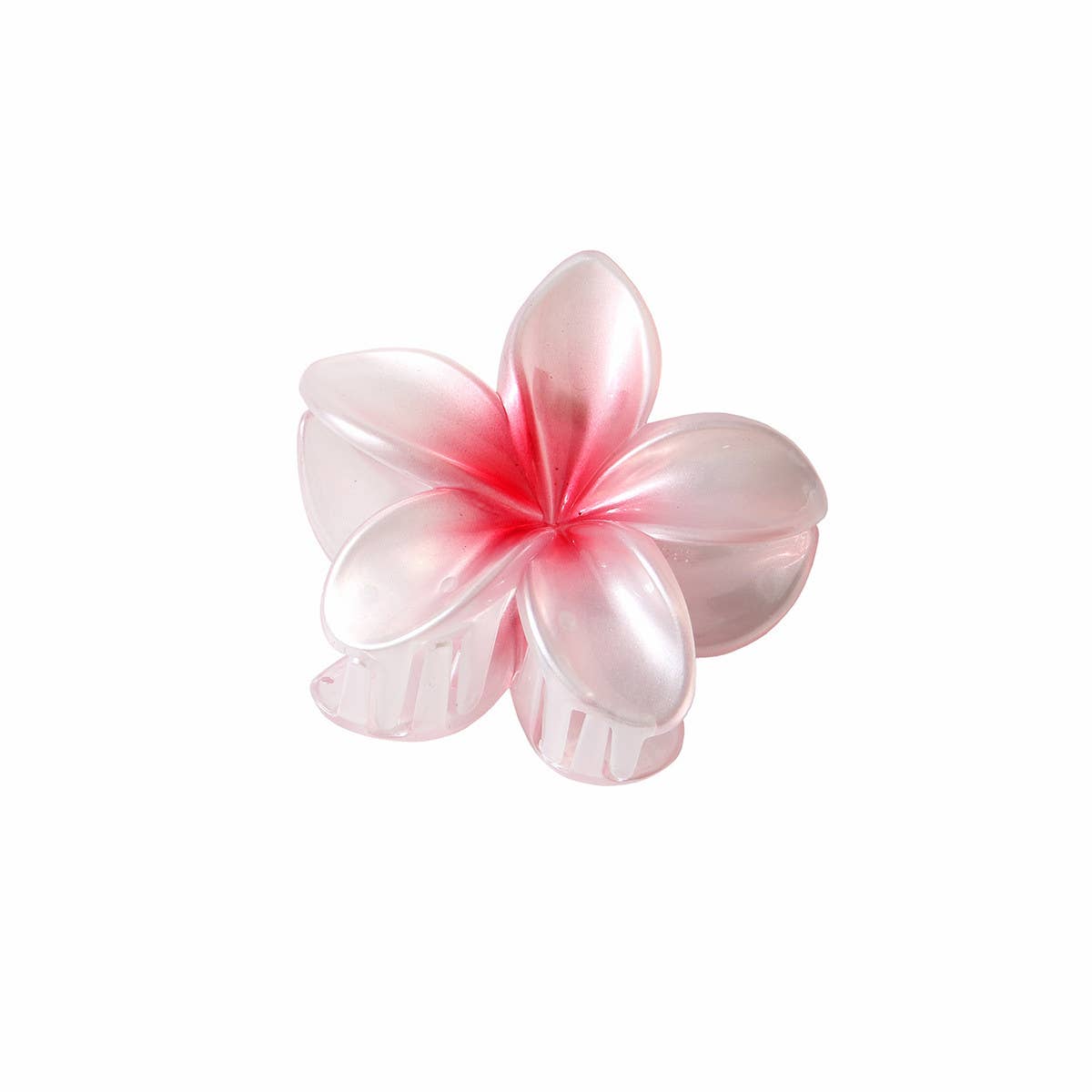 PEARLESCENT FLOWER HAIR CLAW GRADIENT CHIC CLIP_CWAHA1044