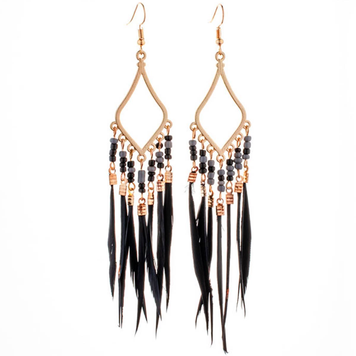 BOHO VINTAGE TASSEL FEATHER EARRINGS_CWAJE0805
