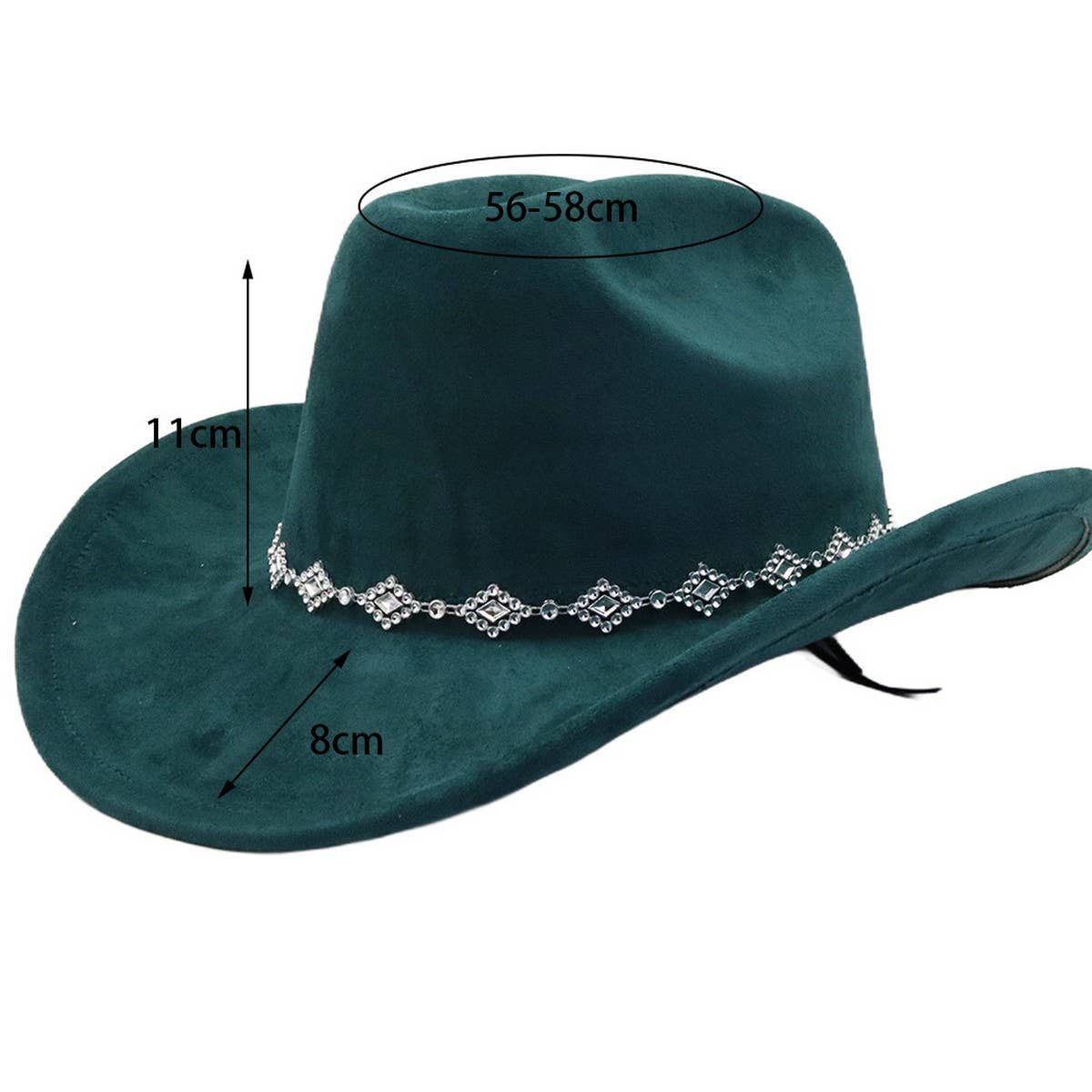 Western Ethnic Suede Cowboy Fedora For Men Women_Cwah04423