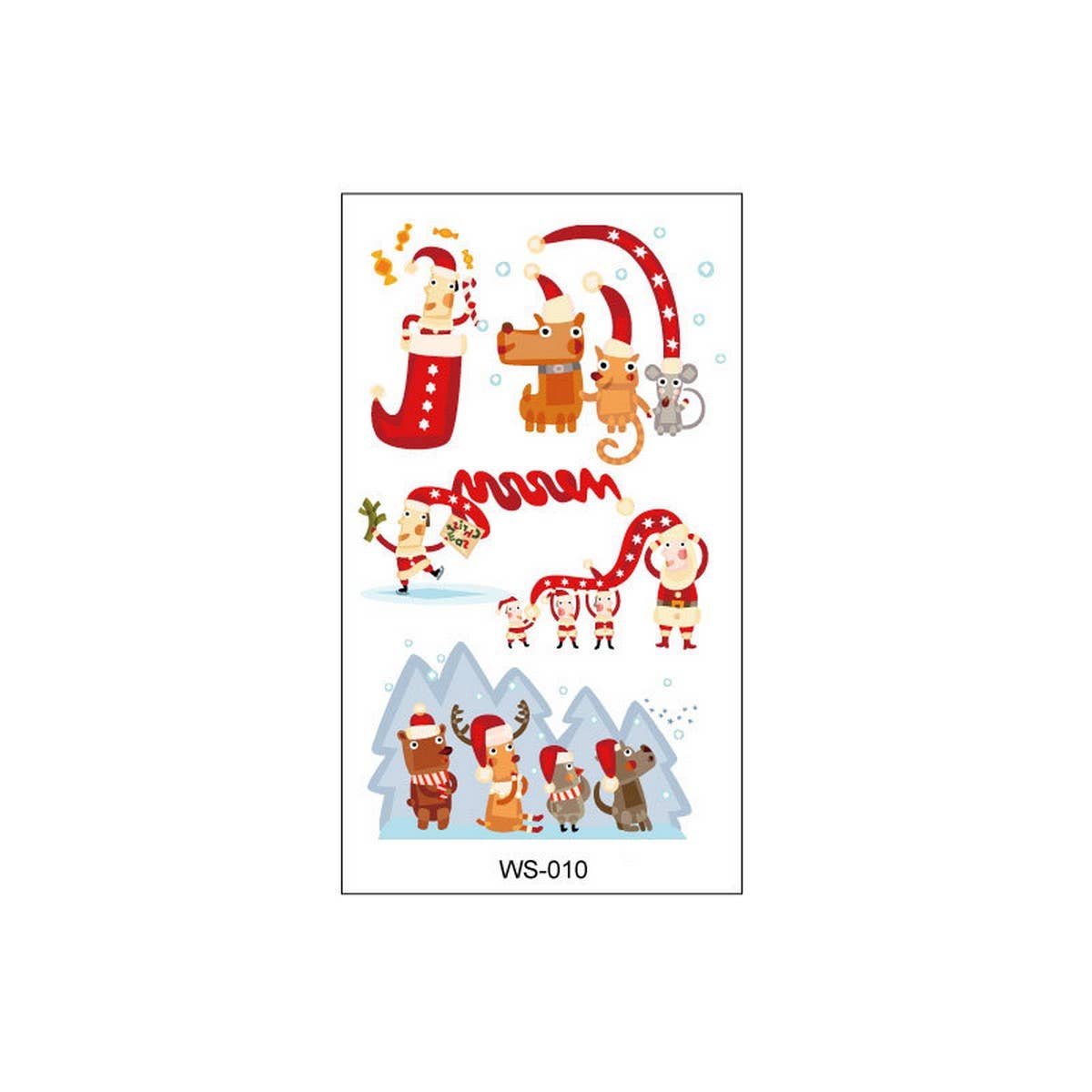 CHRISTMAS CANDLE TRANSFER TATTOOS FOR KIDS PARTY_CWMM8260