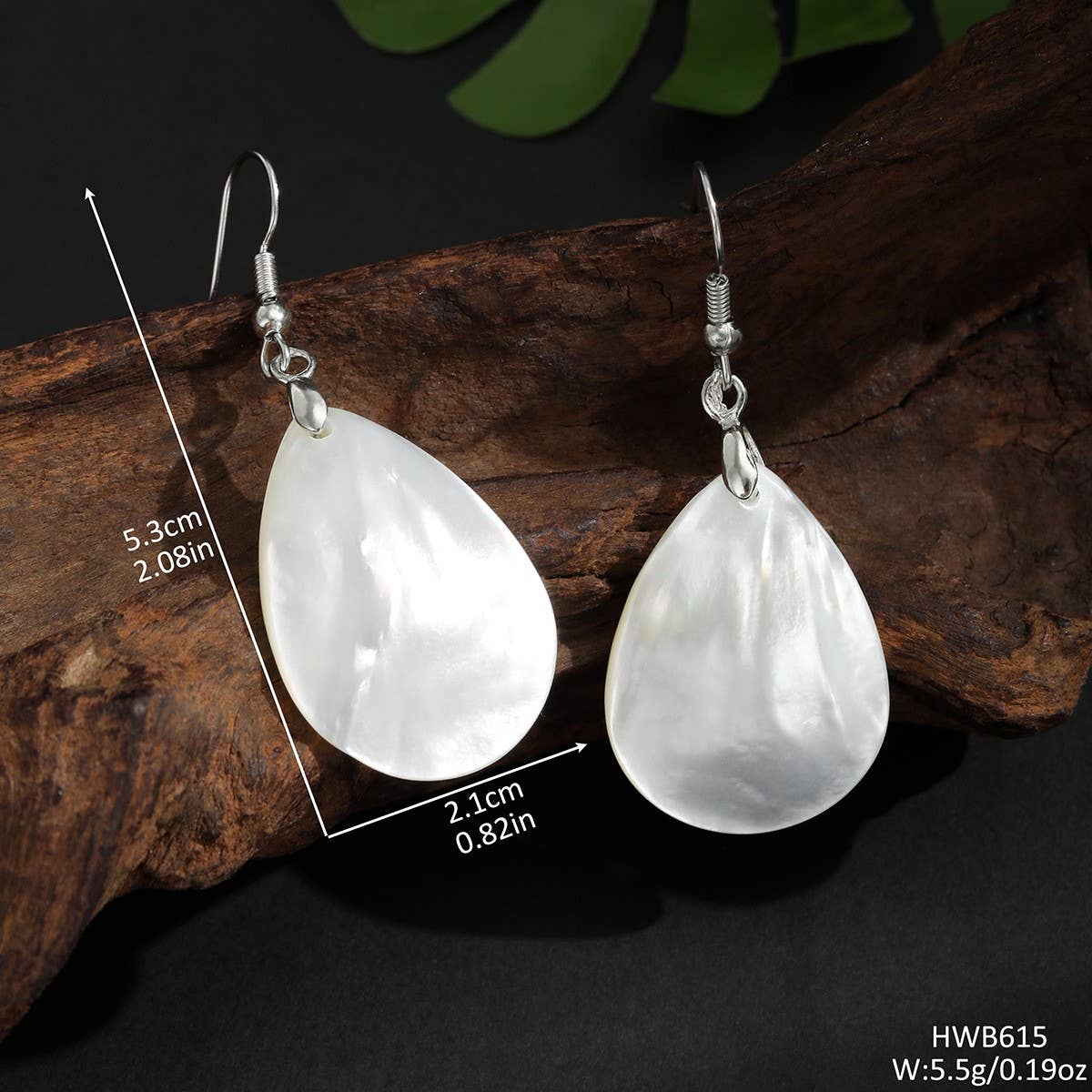 FASHION NATURAL SHELL SERIES WATER DROP EARRINGS_CWMM4264