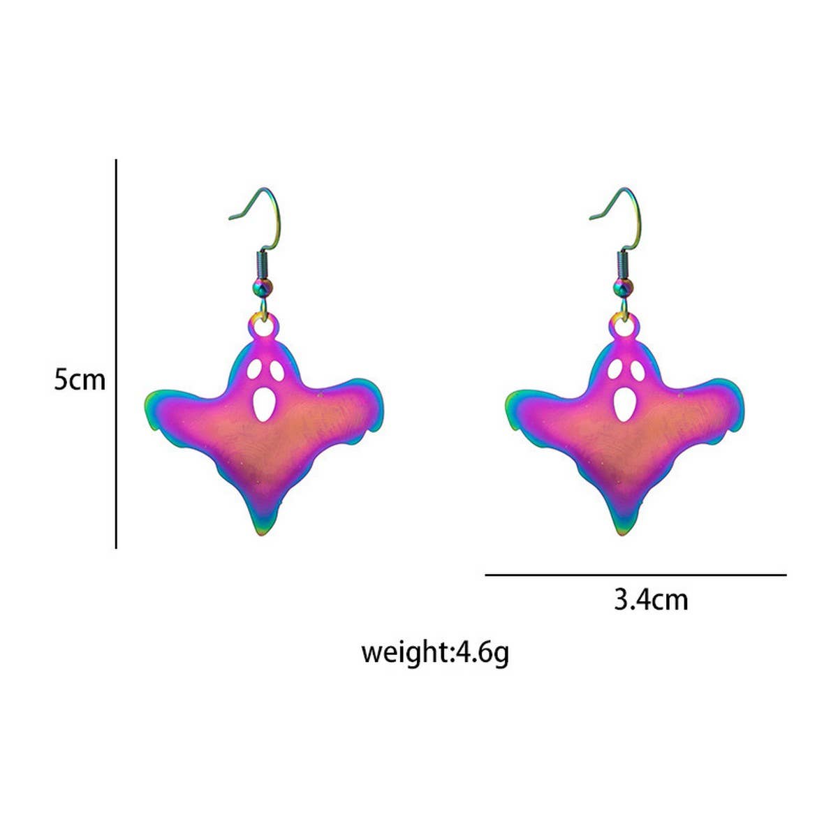 HALLOWEEN TRENDY COLORFUL GRADIENT EARRINGS_CWAJE1845