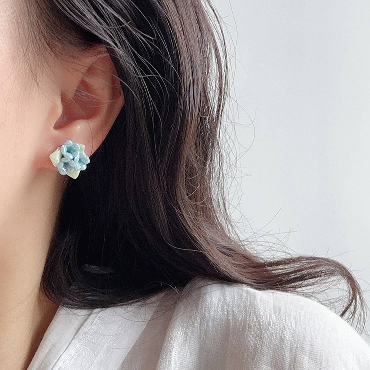 RETRO SWEET FOREST TRIANGLE EARRINGS_CWAJE1712