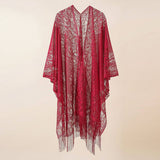 TASSEL LACE FRONT OPEN KIMONO FOR SUMMER WOMENS_CWASC0802