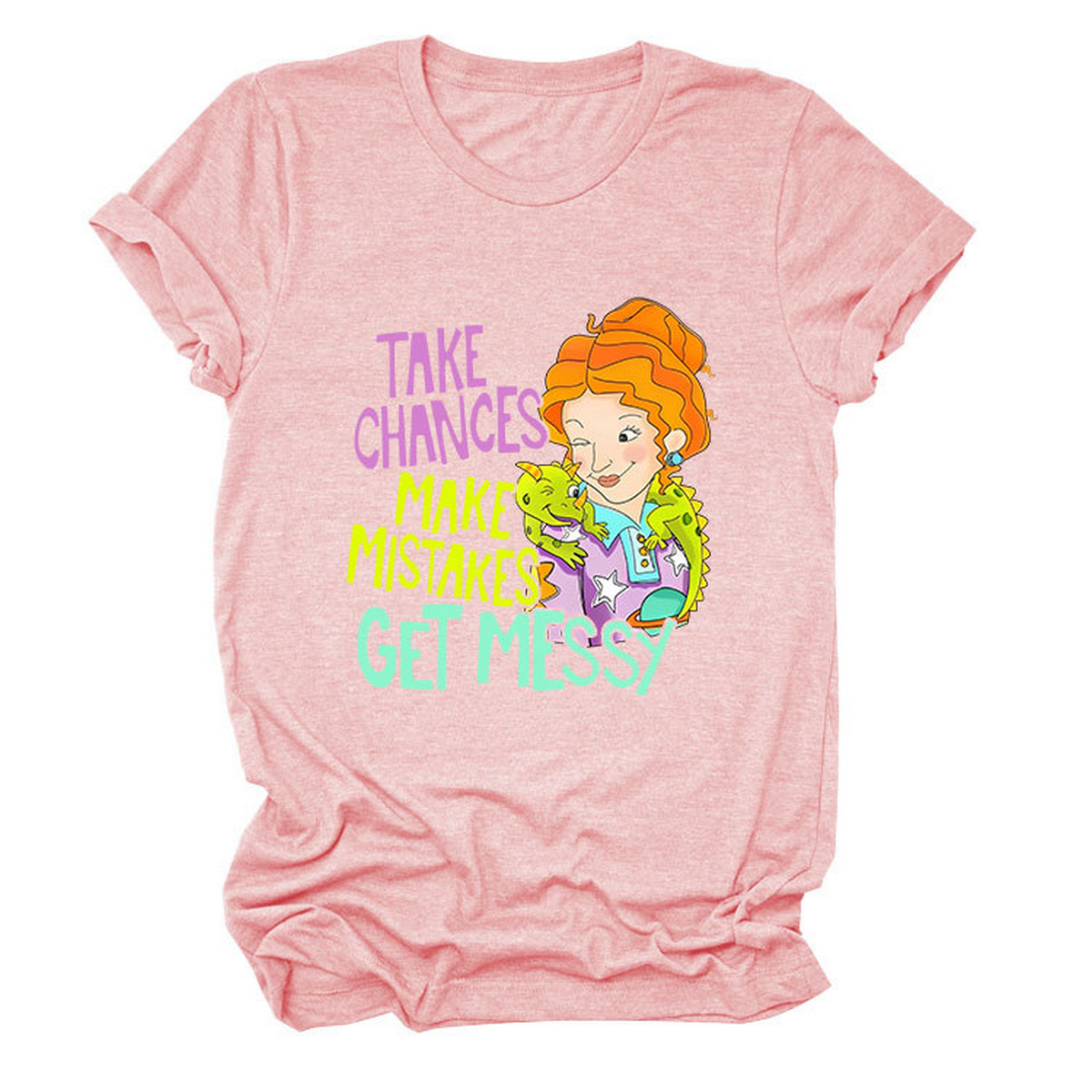 POSITIVE MESSAGE TEE TAKE CHANCES PRINT_CWTTS1484