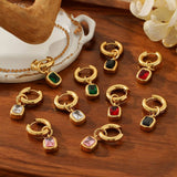 ELEGANT BAGUETTE GOLDPLATED STAINLESS STEELEARRINGS_CWMM3602