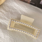 PEARL GEOMETRIC HAIR CLAW FRENCH STYLE CLIP_CWAHA0618