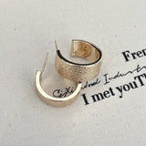 LIGHT LUXURY CURVED EARRINGS_CWAJE1449