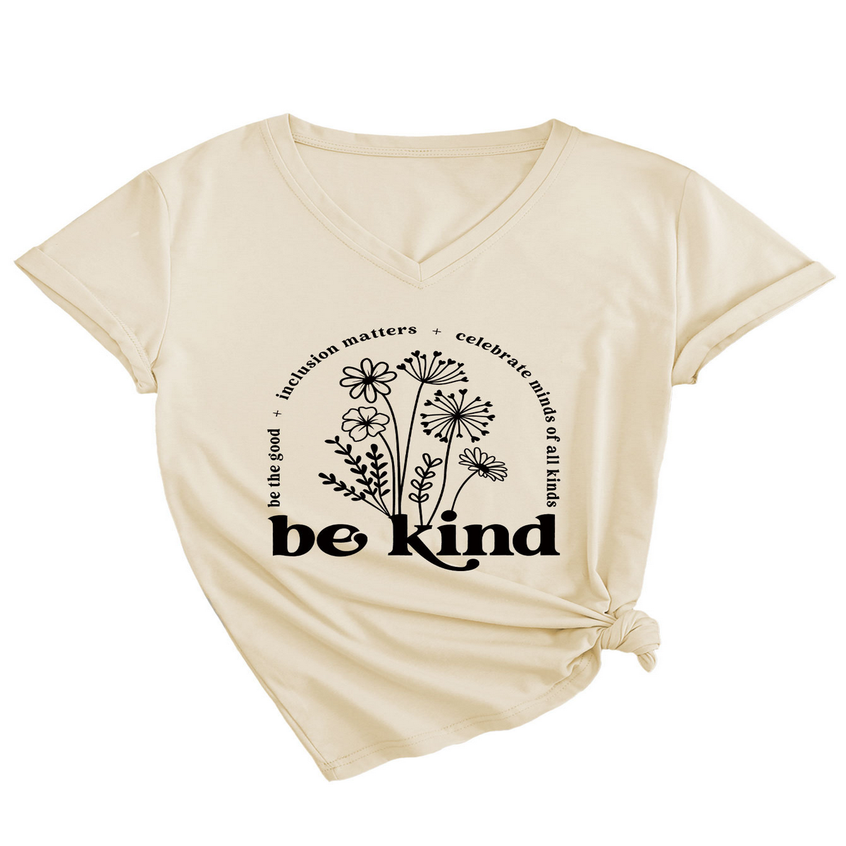 Women Summer T-Shirt Elegan V-Neck Style_Cwtts1542