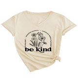 Women Summer T-Shirt Elegan V-Neck Style_Cwtts1542