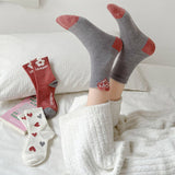 HOME WARM FAUX MINK PLUSH MIDDLE SOCKS_CWMS1131
