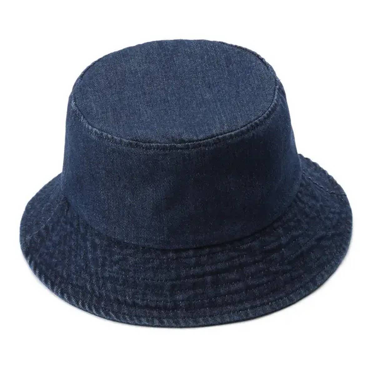 Women Vintage Denim Casual Bucket Hat_Cwah0510
