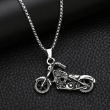 HIP HOP MOTORCYCLE PENDANT NECKLACE_CWAJE0970