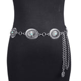 RETRO STYLE METAL OVAL BUCKLE WAIST CHAIN_CWABE0489