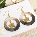 FASHION CARVED SHELL ROUND HOLLOW EARRINGS_CWMM4259