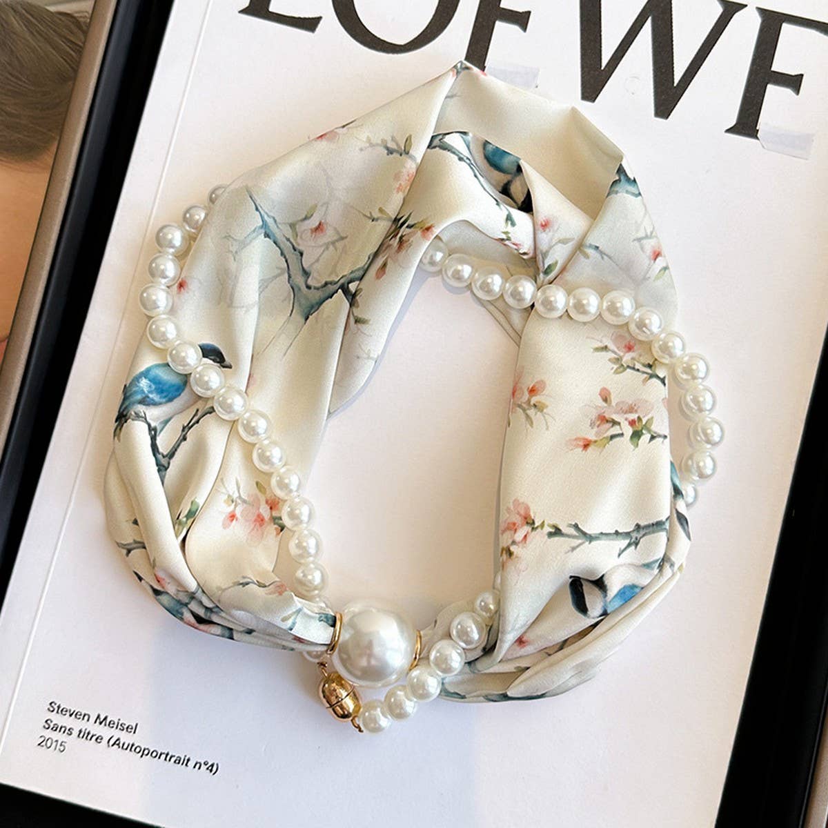 Pearl Magnetic Scarf Necklace For Shirts_Cwasc03932
