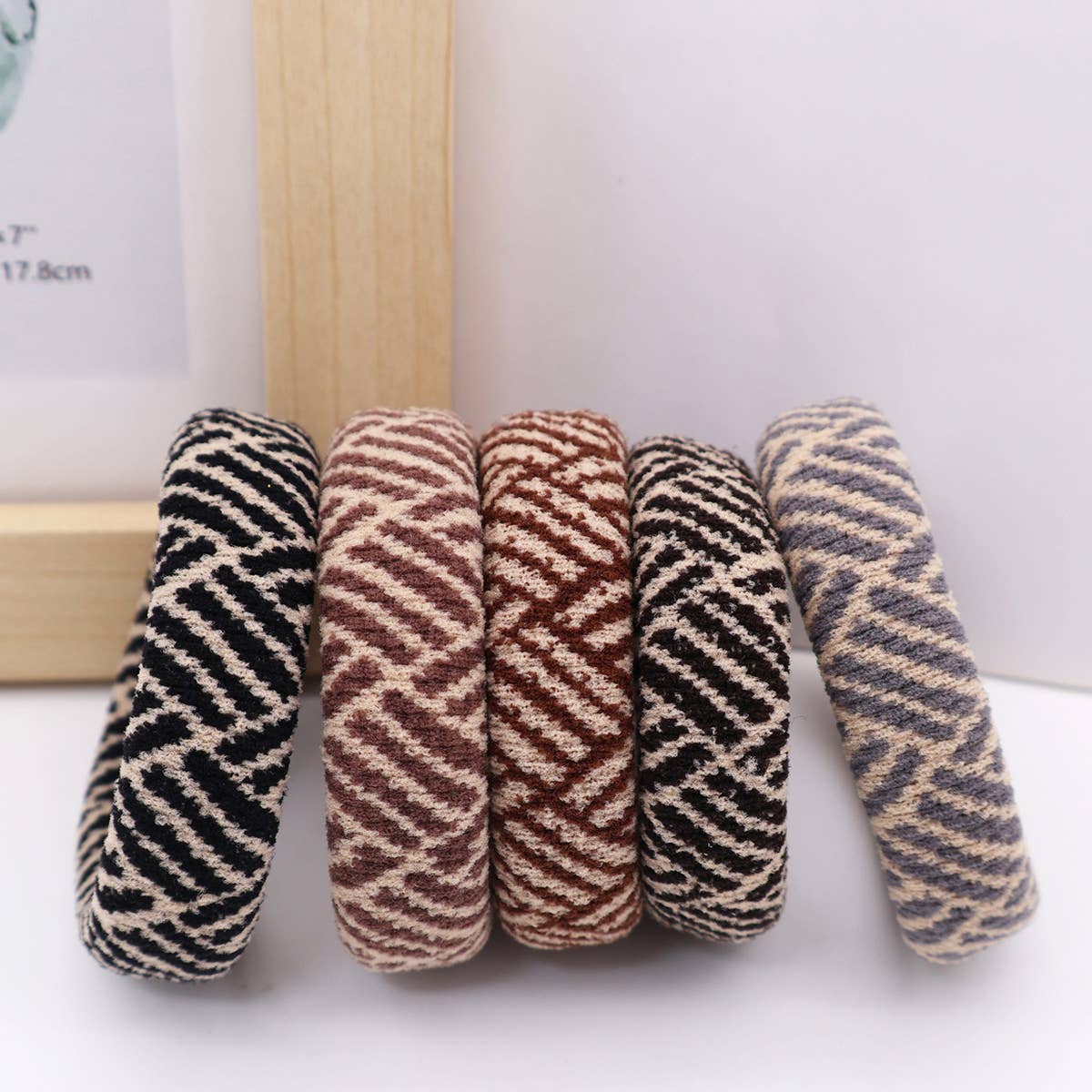 FASHION WIDENED HAIR TIES5PCS BOX_CWAHA0504