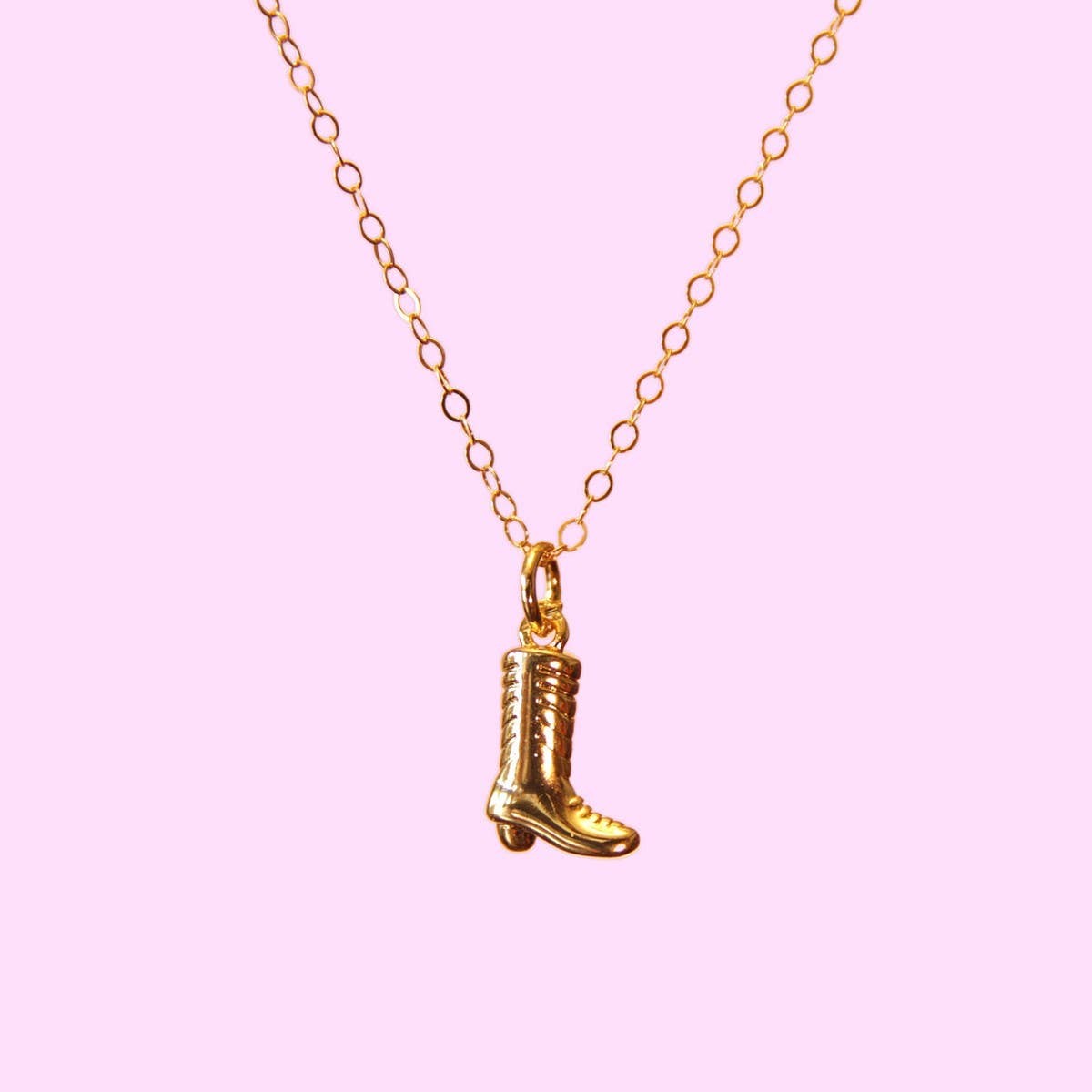 COWBOY BOOTS AND HAT PENDANT NECKLACE_CWMM5333