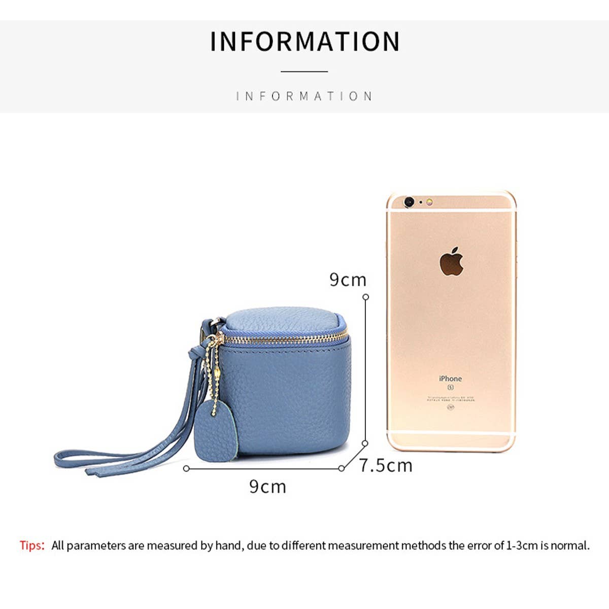 MINI LEATHER BUCKET COSMETIC COIN PURSE_CUAB00392