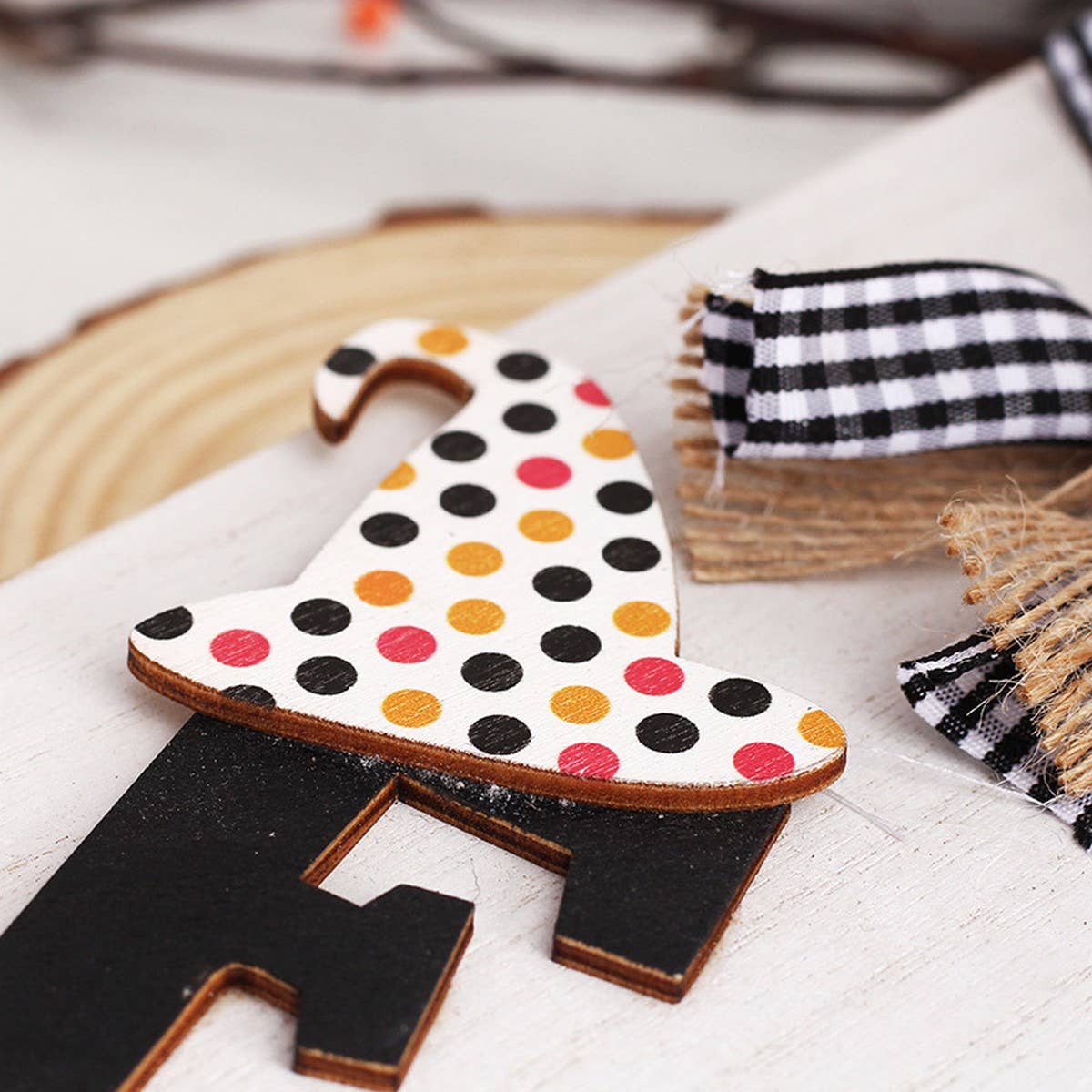 INS STYLE CUTE GHOST WOODEN HANGING DECOR_CWAJE05362