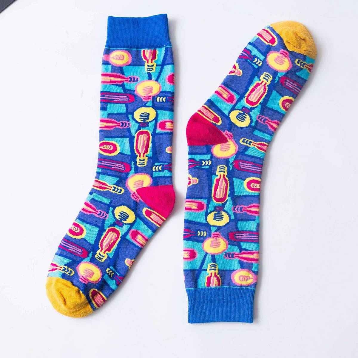 CASUAL PERSONALIZED JACQUARD SOCKS_CWMS0353