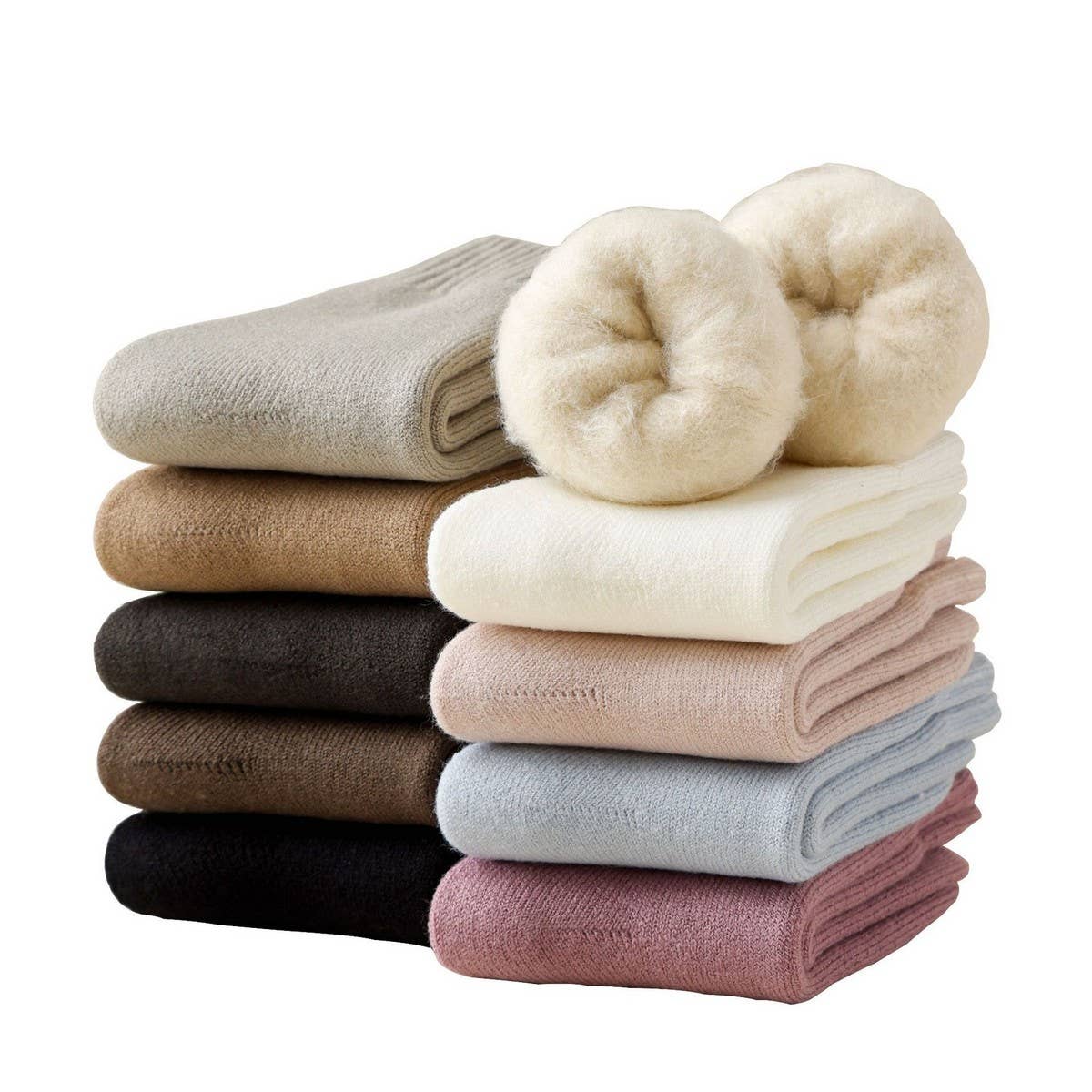 Women'S Winter Fleece Thickened Mid-Tube Socks_Cwms1355