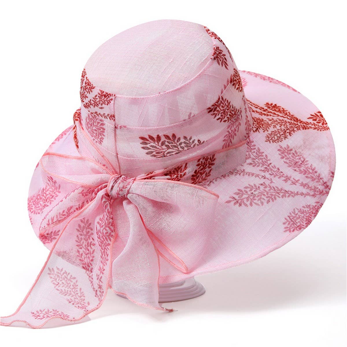 BOW MESH SUN PROTECTION UV BUCKET HAT_CWAH1460