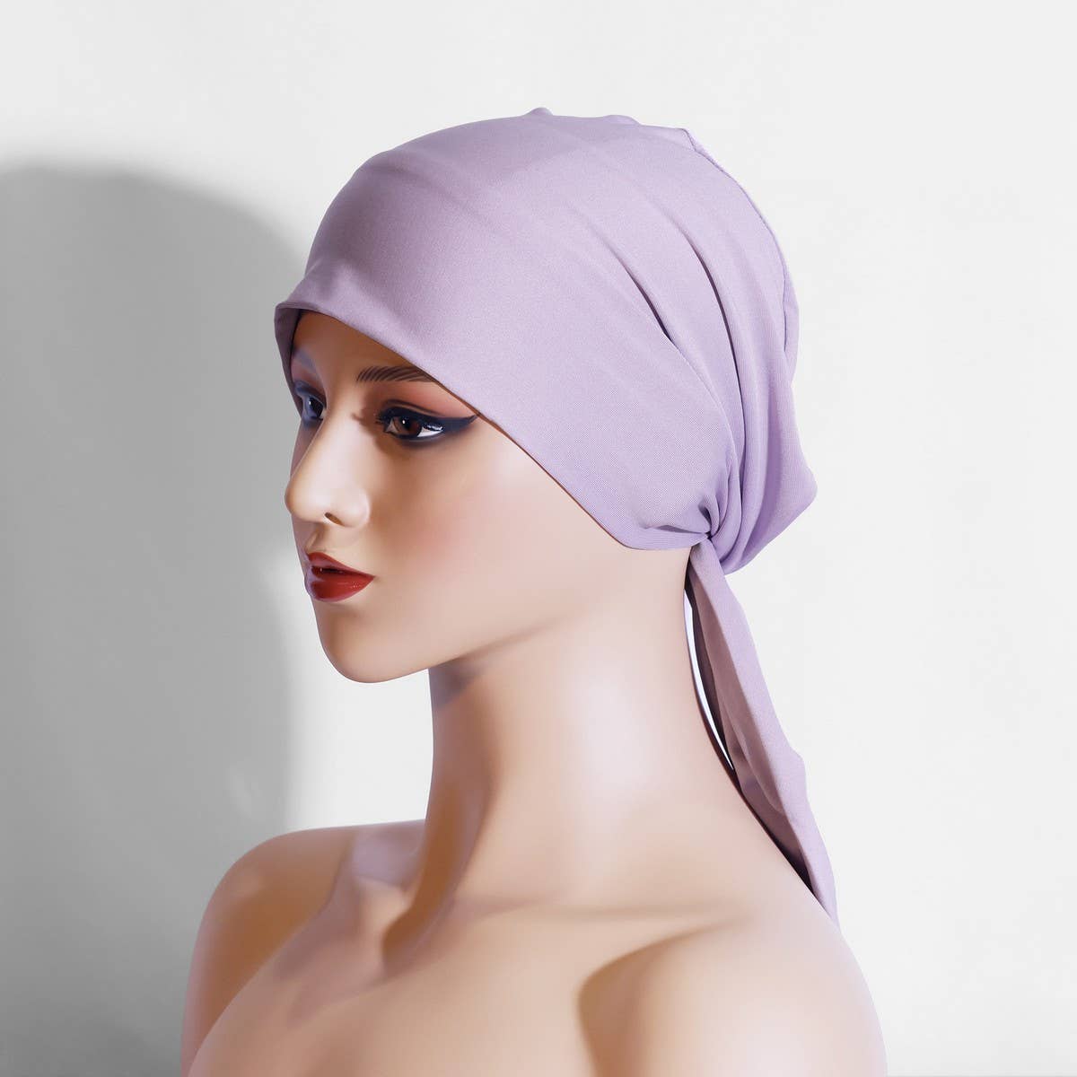 ARC SHAPED TWO TAIL CLASSIC ETHNIC HEADSCARF_CWASC2446