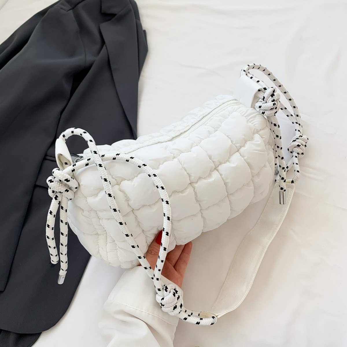 QUILTED CLOUD BAG PUFFY SHOULDER CROSSBODY TOTE_CY6086 016