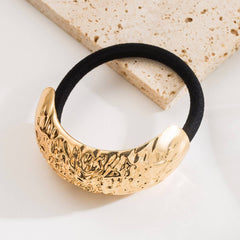MINIMALIST METAL TUBE ELASTIC HAIR TIE BAND_CWAHA6195