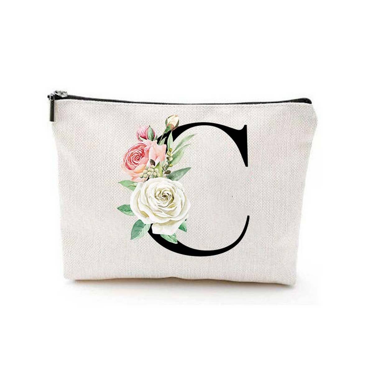 SIMPLE DOUBLE SIDED PRINTED ZIPPER COSMETIC BAG_CWAB2251