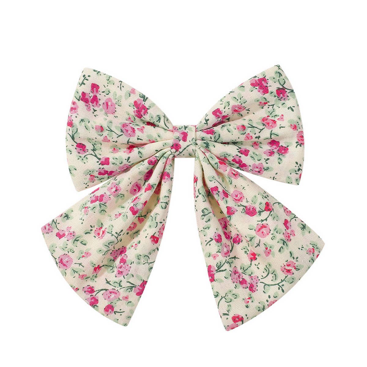 CHILDRENS SIMPLE FLORAL BOW HAIRPIN_CWAHA2366