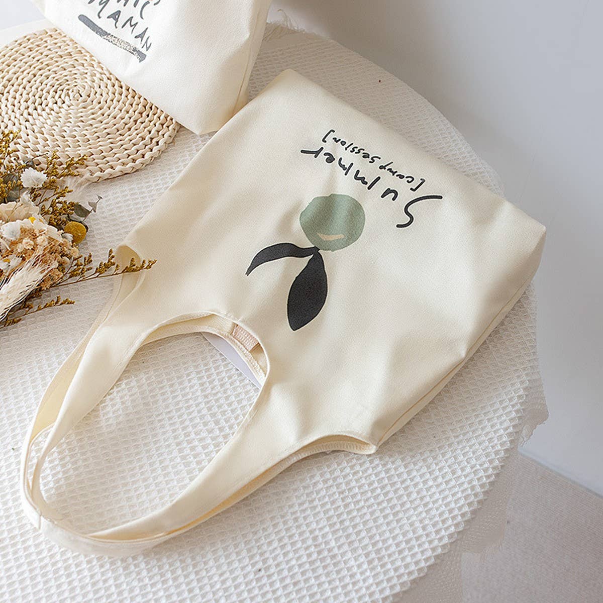 MINIMALIST CANVAS TOTE BAG FOR WOMEN LARGE SIZE_CWAB5624