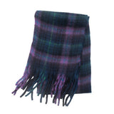 CHUNKY CIRCLE YARN PLAID SCARF THICK FALL WINTER_CWASC0878