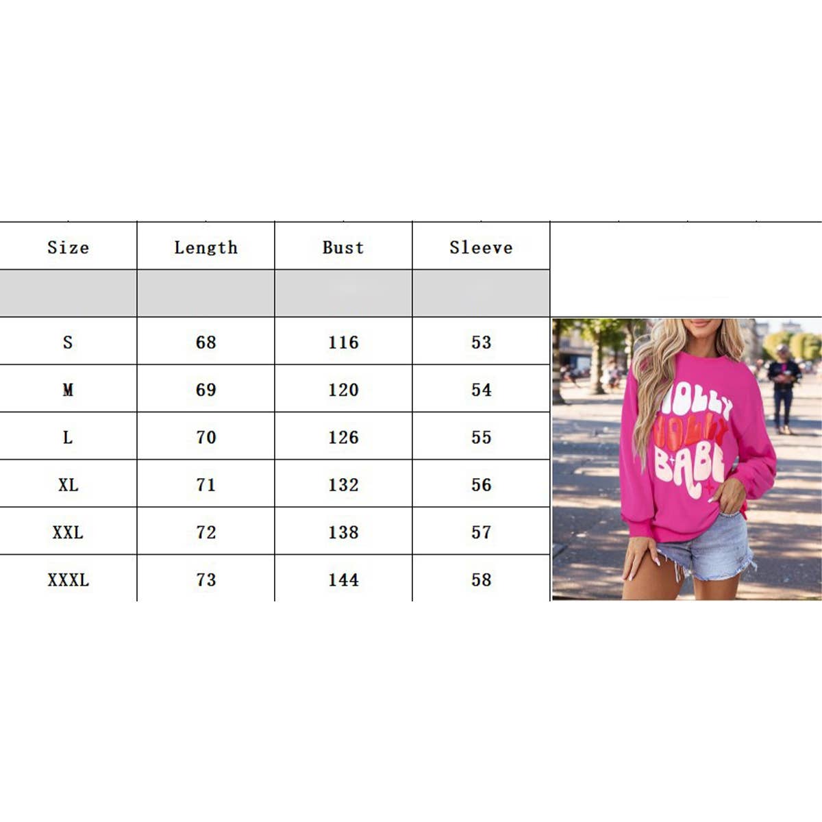 Womens Letter-Printed Pullover Hoodie