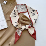 RETRO GEOMETRIC PRINT STRIPED SCARF_CWASC0709