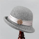 FRENCH RETRO WARM BUCKET HAT WITH PLEATED EDGES_CWAH1794