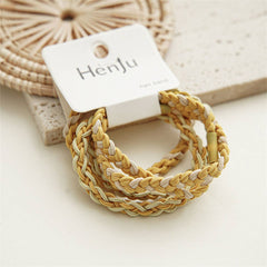 CANDY COLOR TWISTED HAIR TIES CUTE RUBBER BANDS CWAHA0339